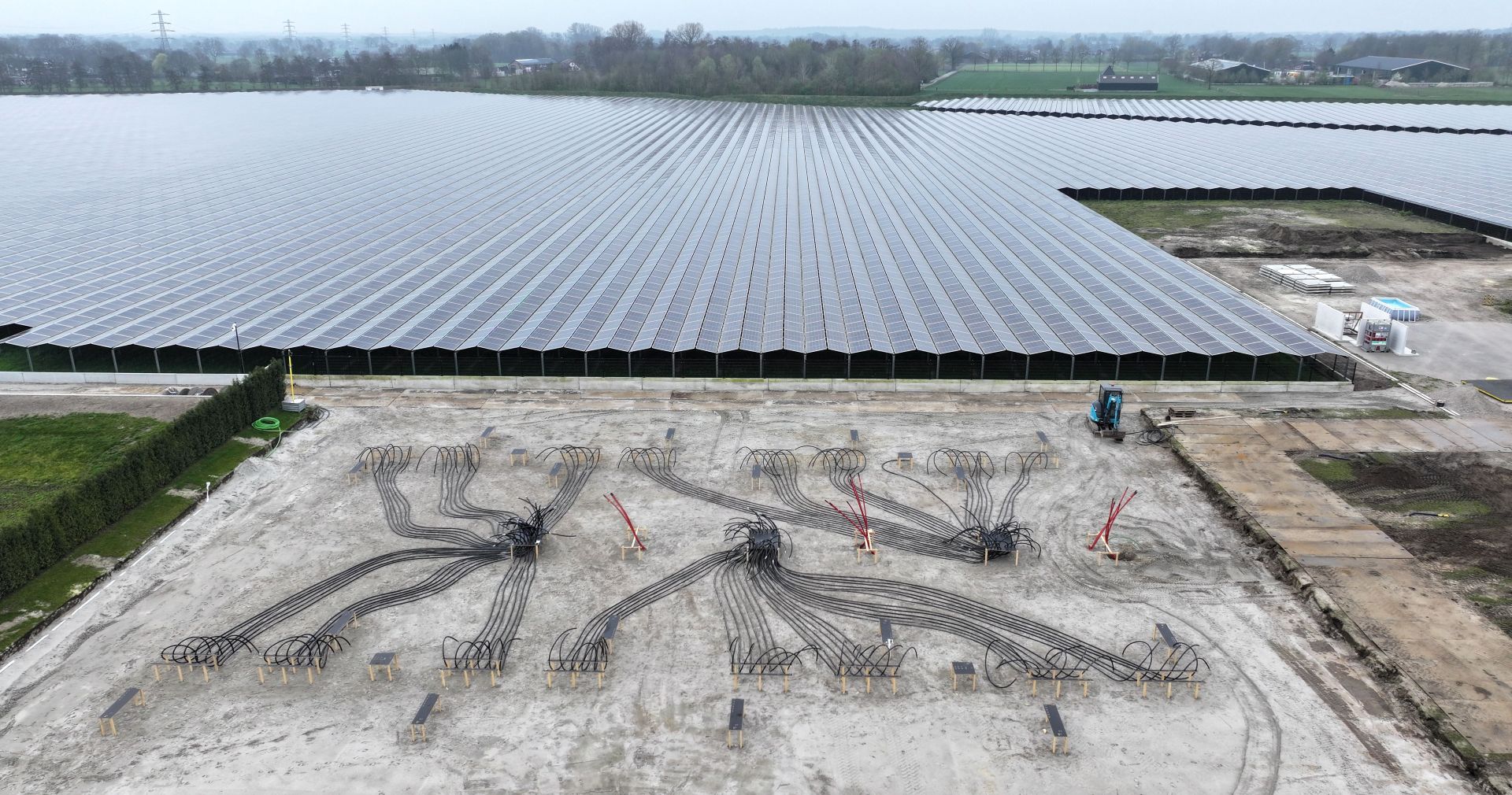 Branderwal BESS kabels Kabels voor BESS bij zonnepark
